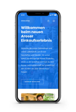 iphone mobile ansicht arosa.shop online makrptlatz arosa sortiment von aroser geschäften